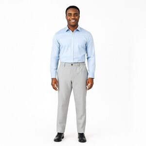 Marc New York Men’s Light Gray Slacks Size 38/32 – Stretch Comfort Fit